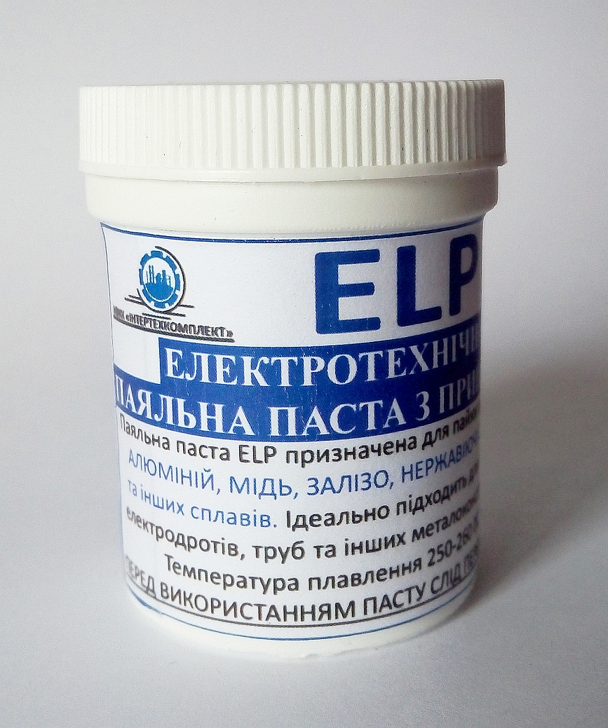 Паяльная паста ( припой + флюс ) ИнтерТехКомплект ELP (150г)